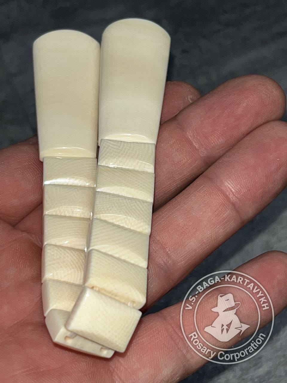 Narkomanki worry beads — elephant ivory, no. 474 — 5