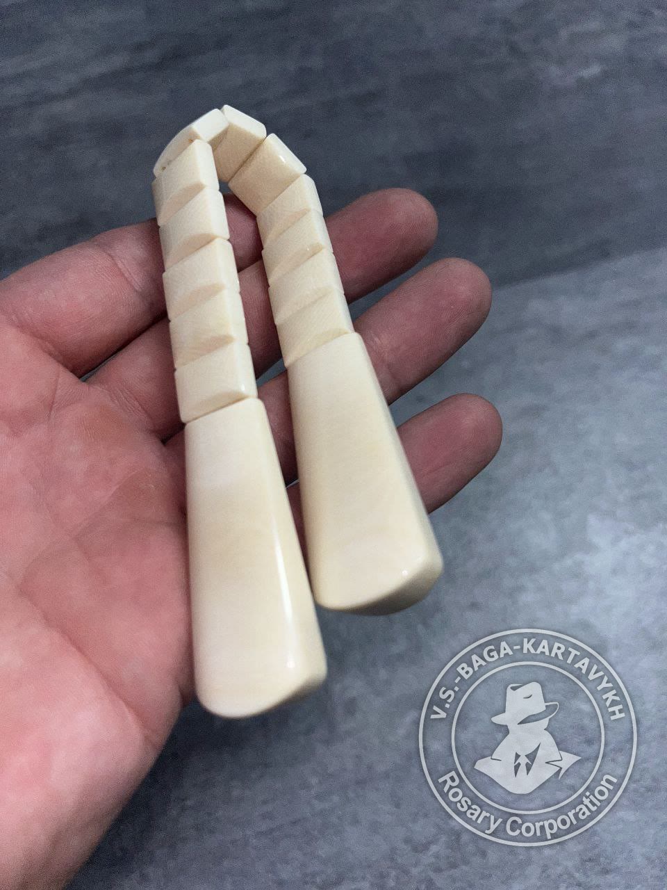 Narkomanki worry beads — elephant ivory, no. 474 — 6