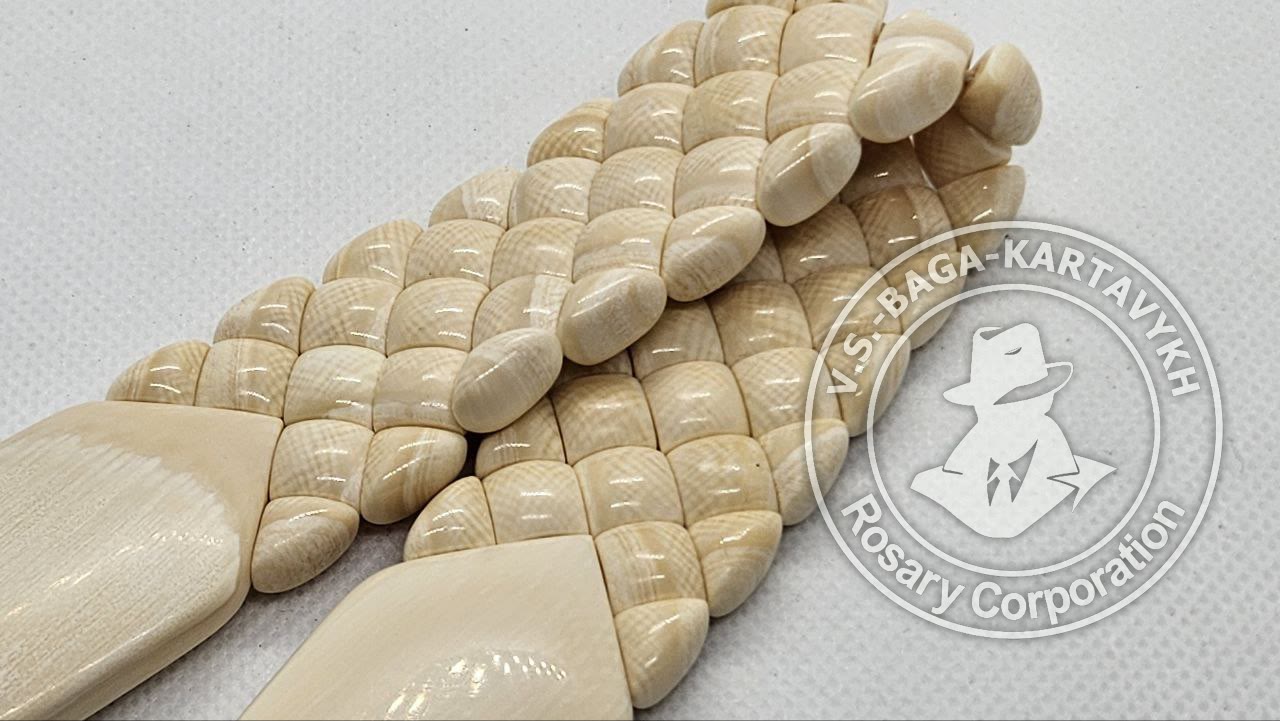 Чётки «Мозаика» — Бивень мамонта, №48 — 2