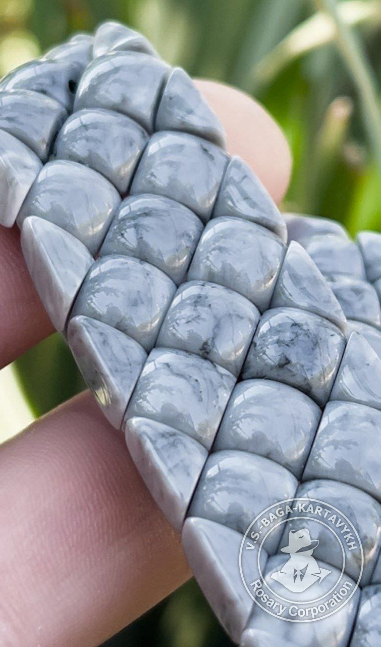Mosaic worry beads — Samurai billiard ball, no. 480 — 6