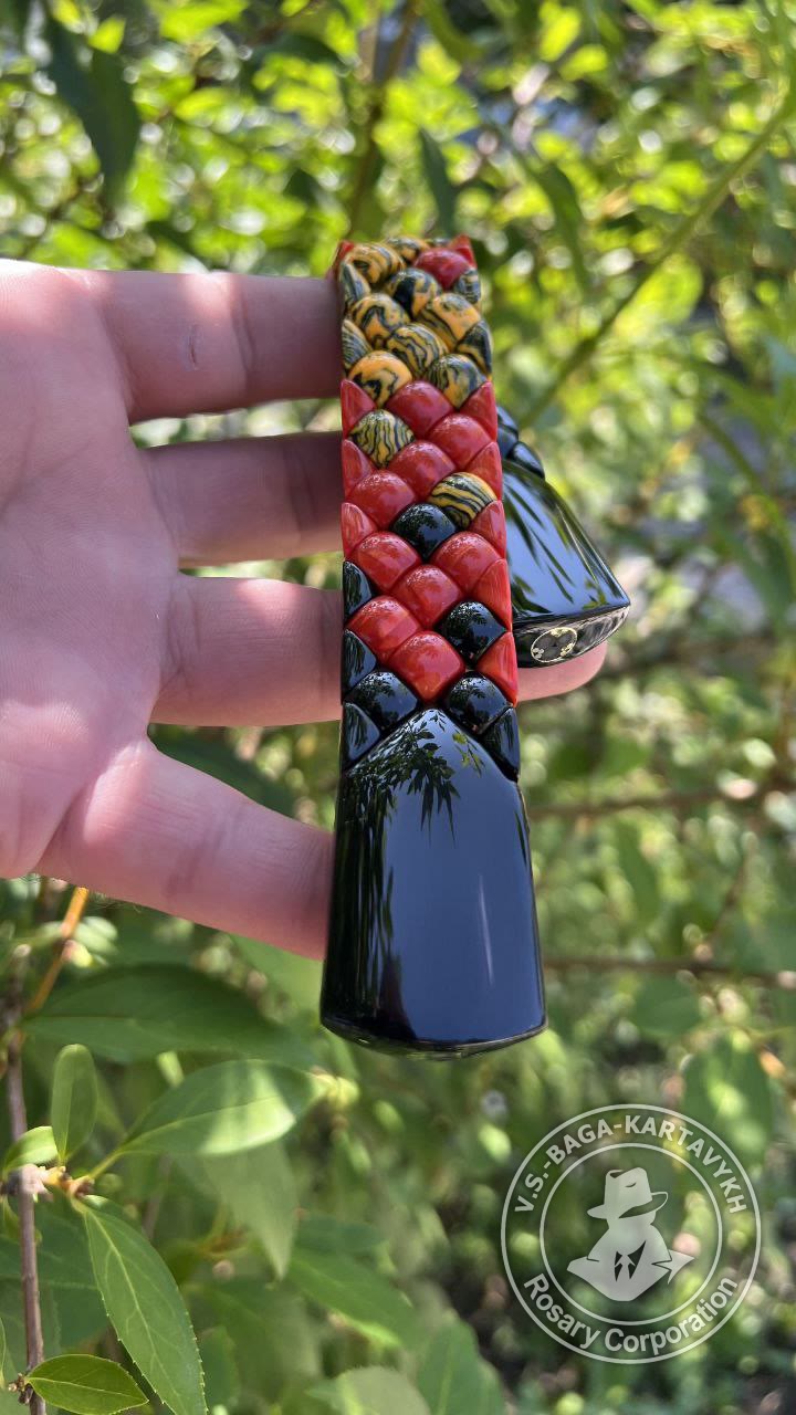 Mosaic worry beads — Samurai billiard ball, no. 482 — 3