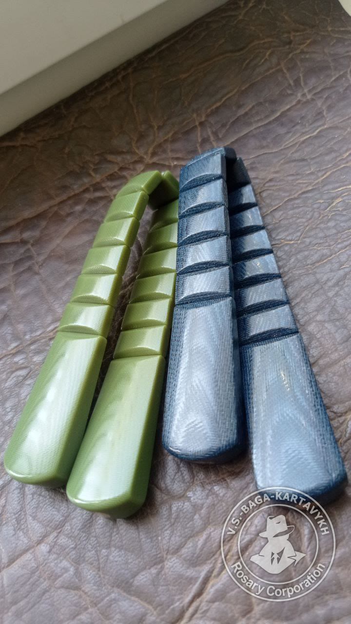 Narkomanki worry beads — micarta, no. 484 — 5