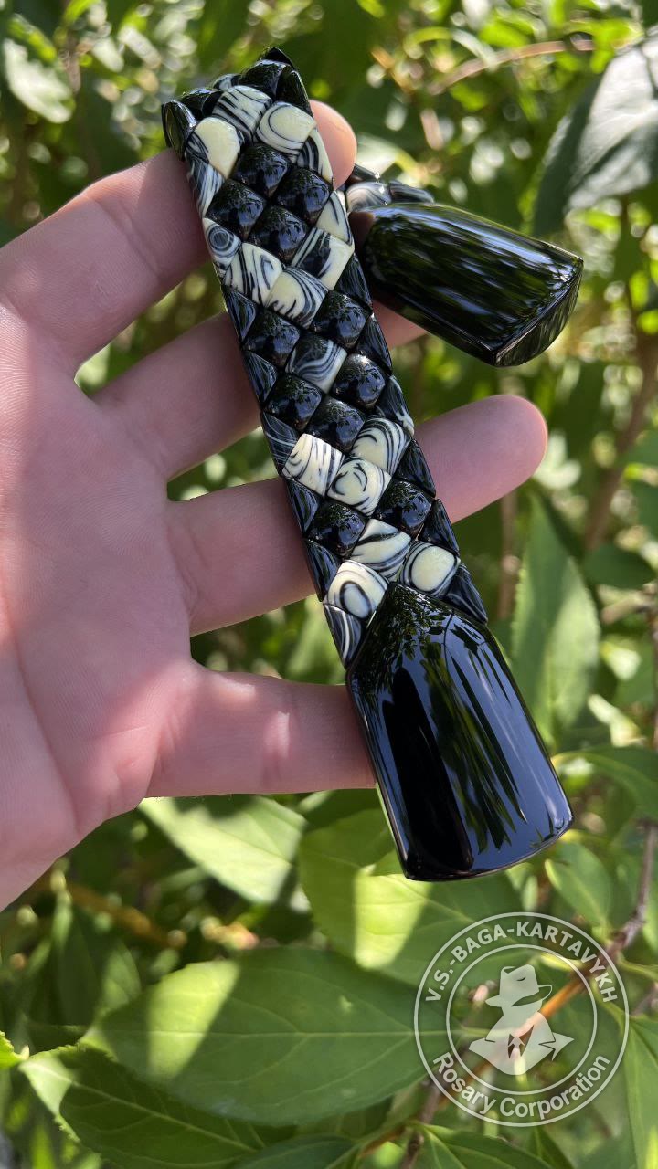 Mosaic worry beads — Samurai billiard ball, no. 491 — 3