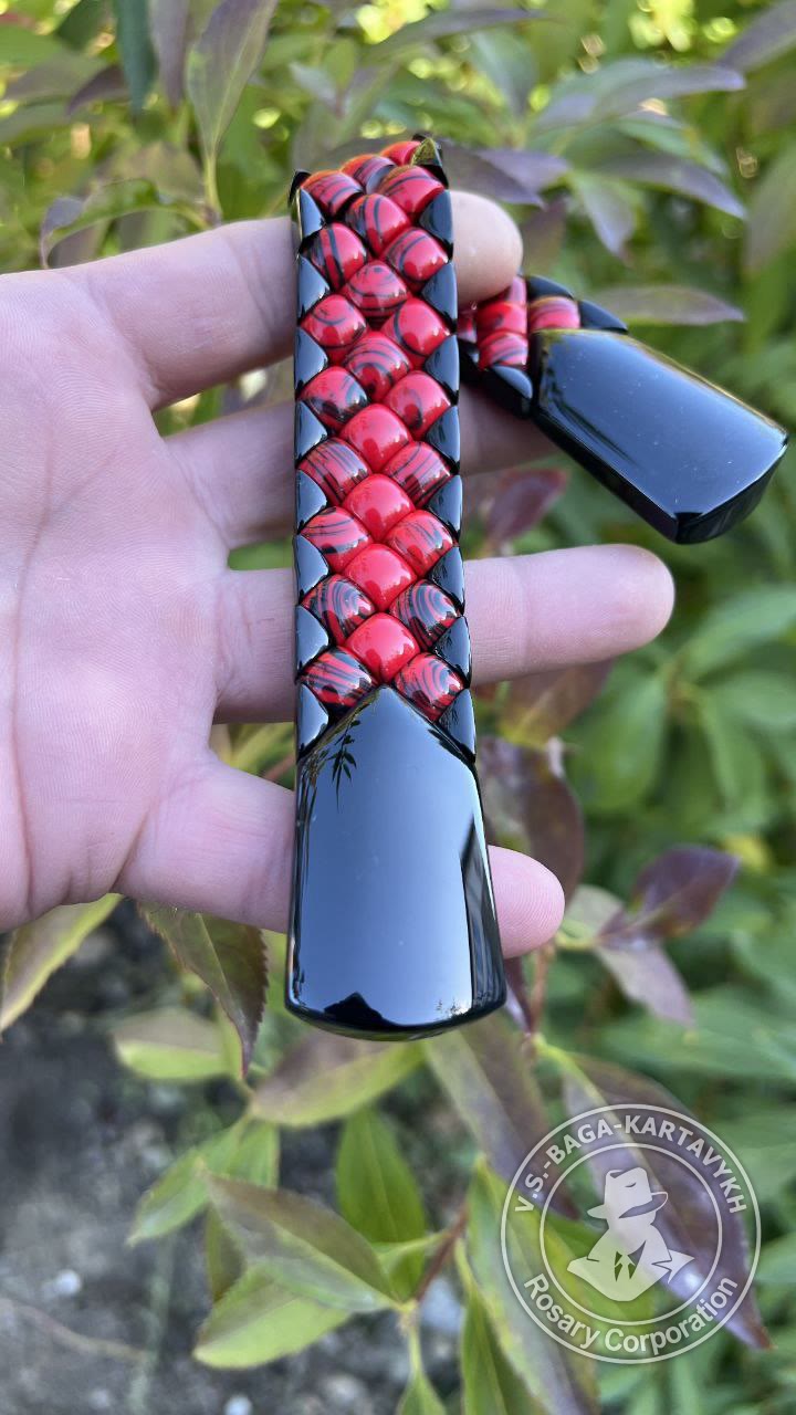 Mosaic worry beads — Samurai billiard ball, no. 517 — 2