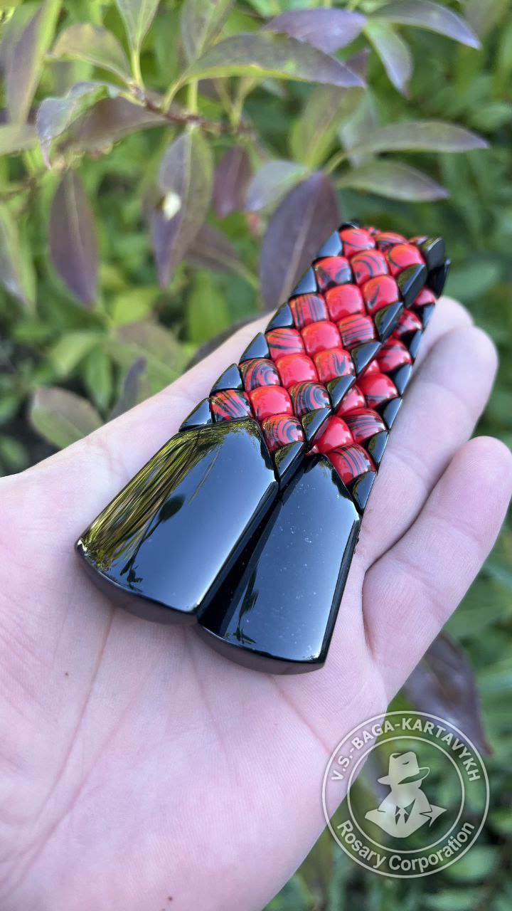 Mosaic worry beads — Samurai billiard ball, no. 517 — 3