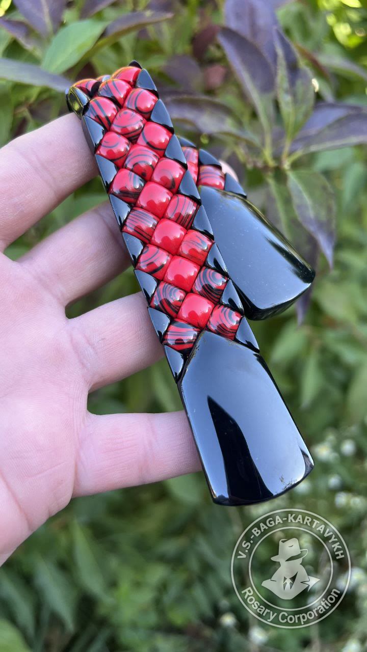 Mosaic worry beads — Samurai billiard ball, no. 517 — 6