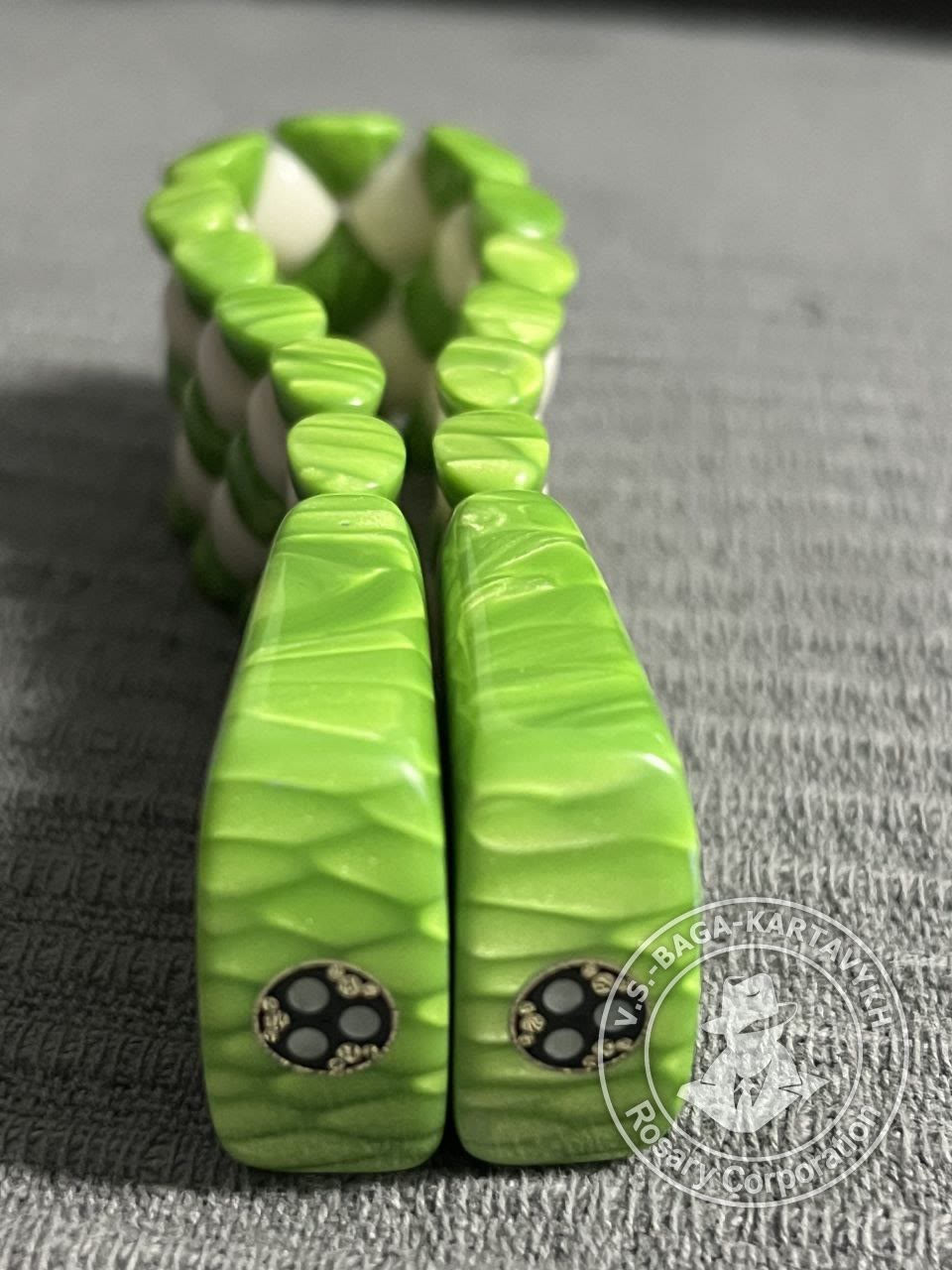 Mosaic worry beads — juma, no. 534 — 4
