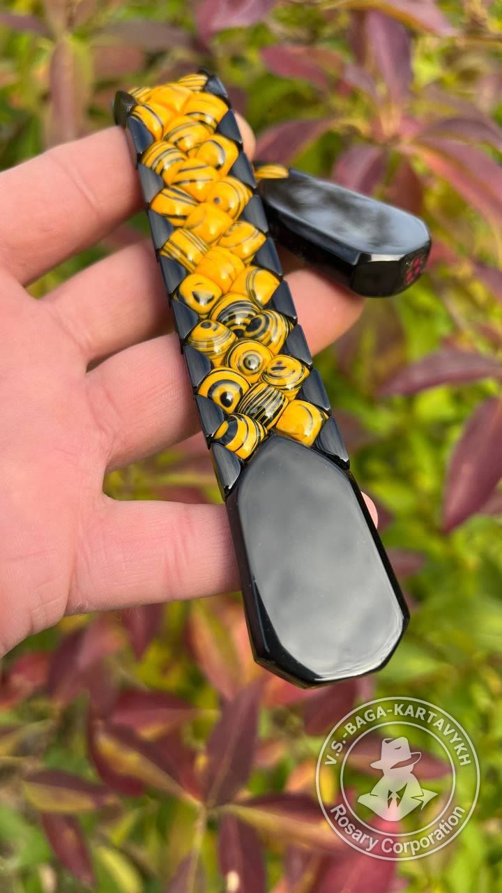 Mosaic worry beads — Samurai billiard ball, no. 537 — 4