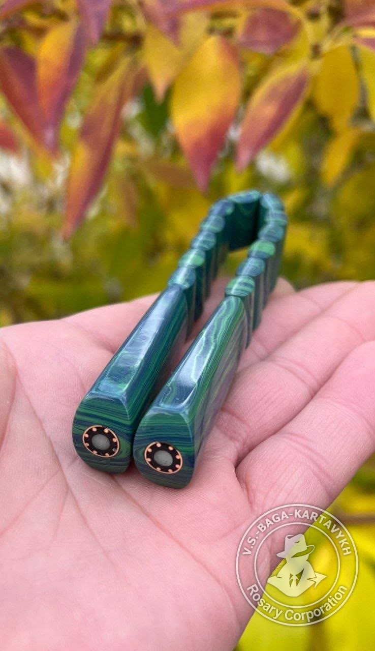 Narkomanki worry beads — German colored ebonite, no. 546 — 7