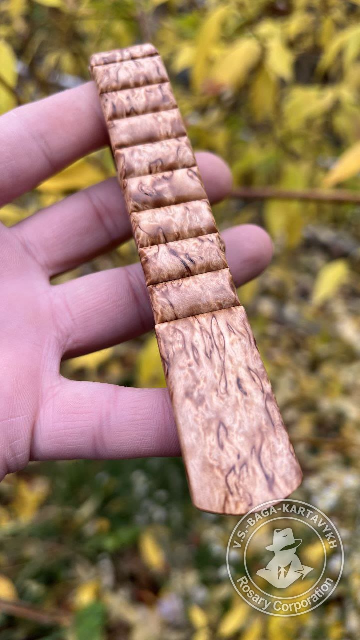 Чётки «Подушечки» — Стабилизированное дерево, №547