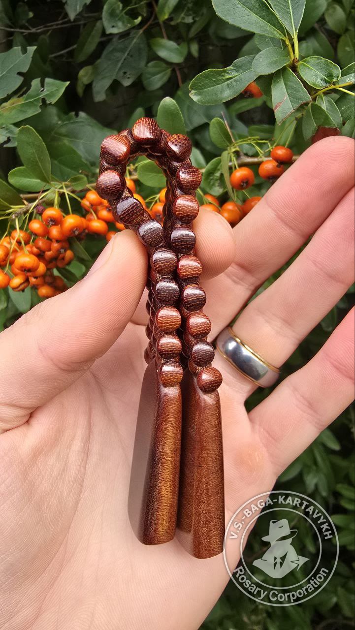 Mini-carpet worry beads — textolite, no. 560 — 5