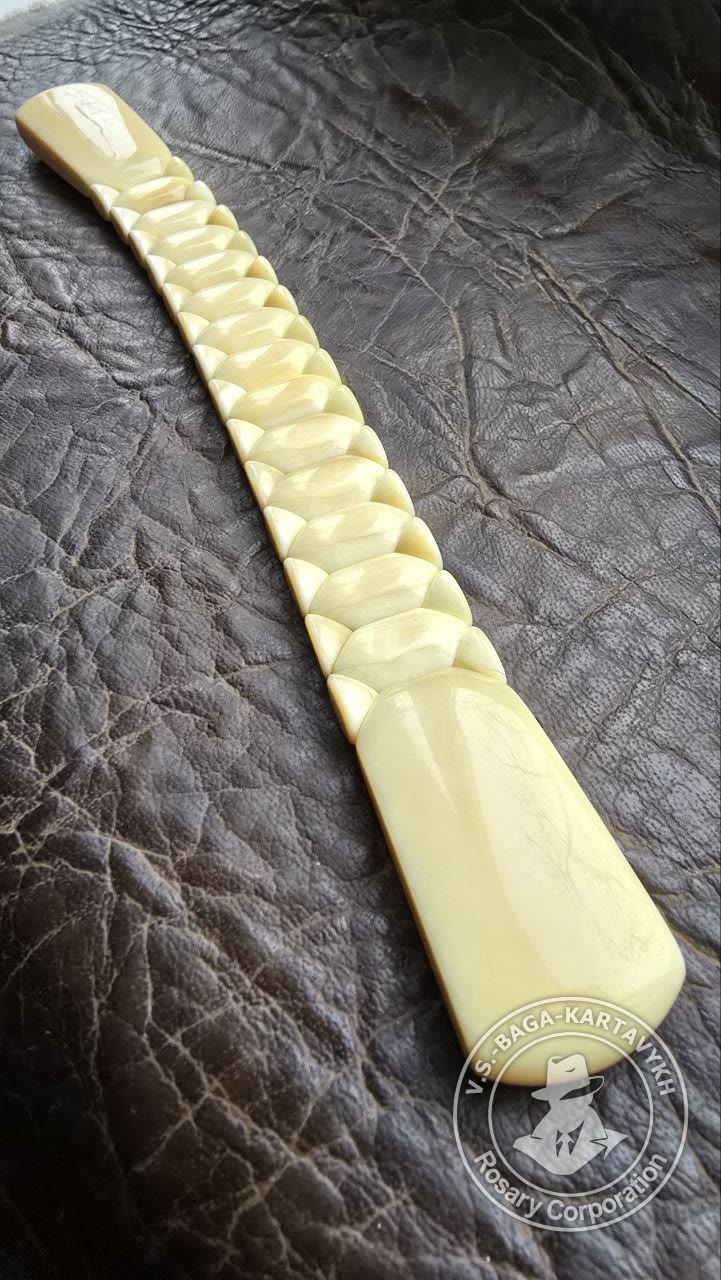 Pogon worry beads — sperm whale tooth, no. 562 — 4