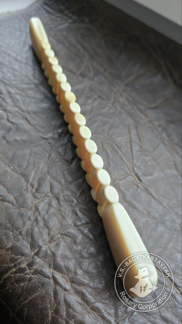 Pogon worry beads — sperm whale tooth, no. 562 — 5
