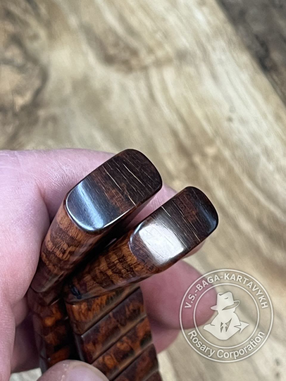Cushions worry beads — wood, no. 580 — 6