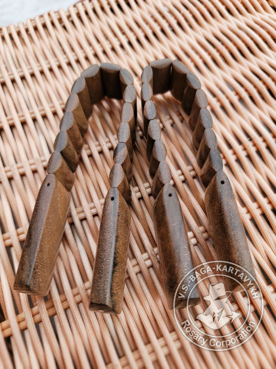 Cushions worry beads — stabilized wood, no. 582 — 4