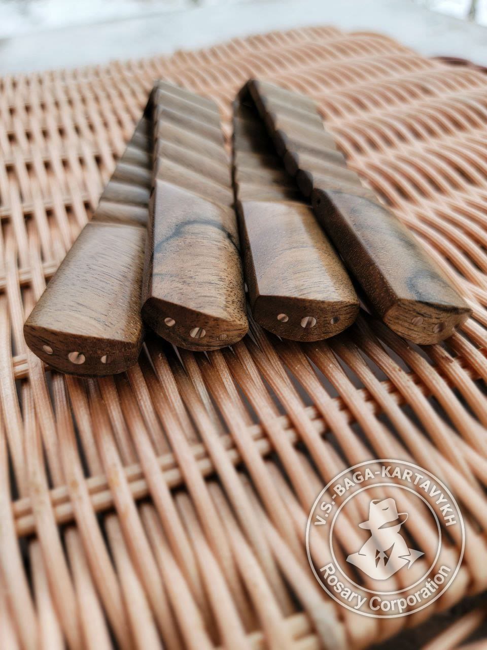 Cushions worry beads — stabilized wood, no. 582 — 5