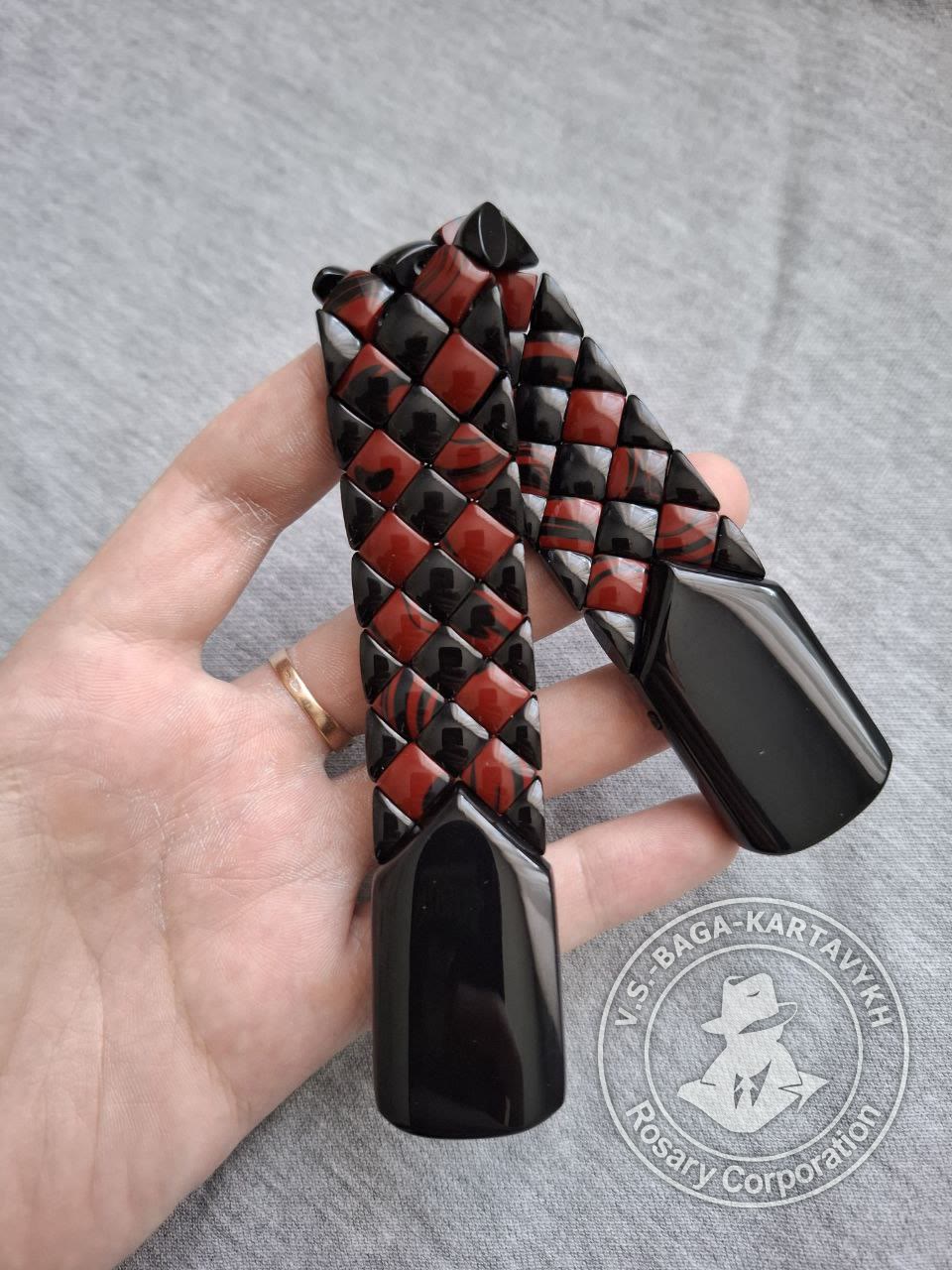 Mosaic worry beads — Samurai billiard ball, no. 603 — 4