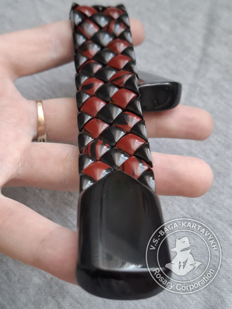 Mosaic worry beads — Samurai billiard ball, no. 603 — 5