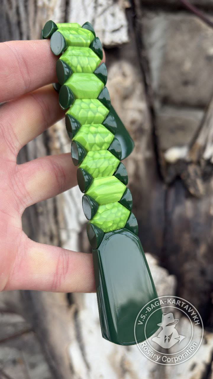 Pogon worry beads — Aramith bowling ball, no. 609 — 3