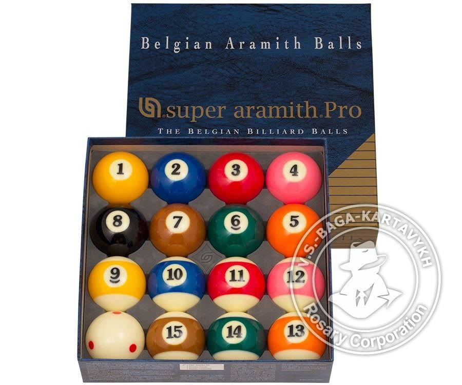 Cushions worry beads — Aramith billiard ball, no. 627 — 8