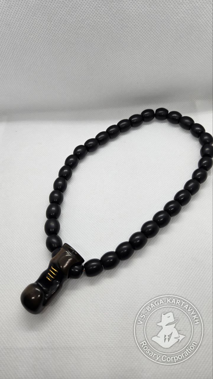 Peribory worry beads — Soviet ebonite, no. 63 — 5