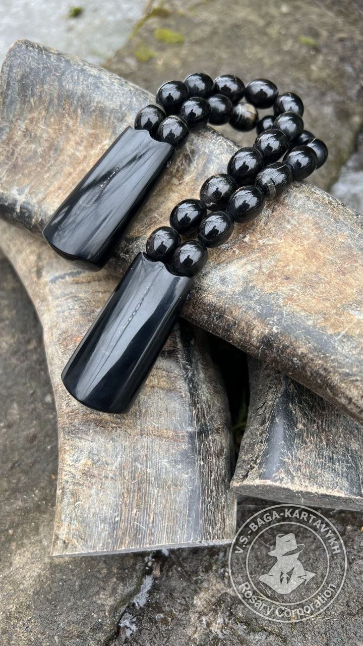 Azerbaijani worry beads — buffalo horn, no. 645 — 4