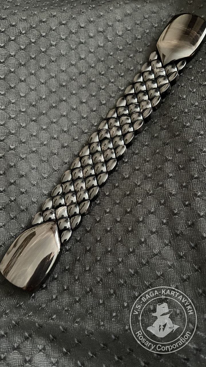 Mosaic worry beads — buffalo horn, no. 678 — 4