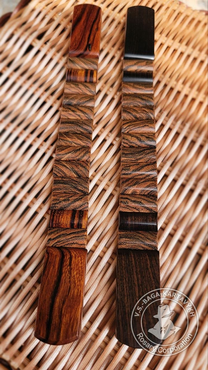 Cushions worry beads — grenadill wood, no. 719 — 2
