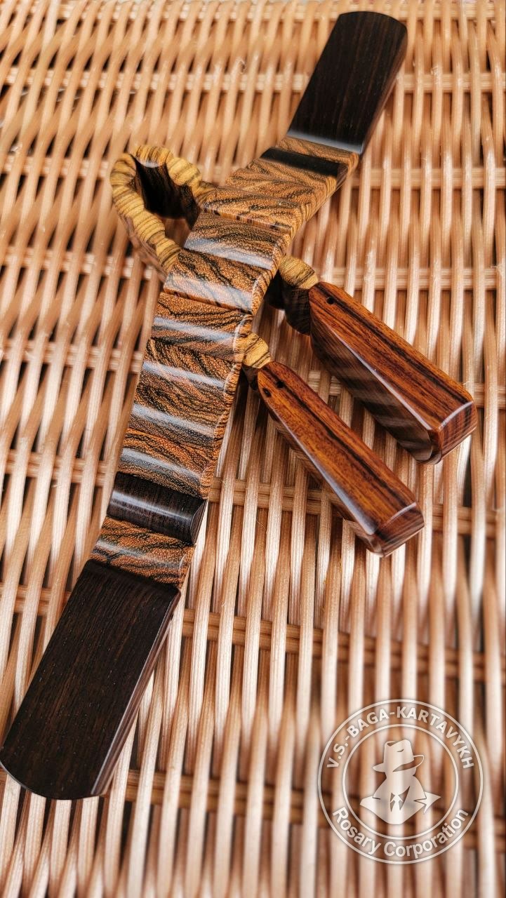 Cushions worry beads — grenadill wood, no. 719 — 5