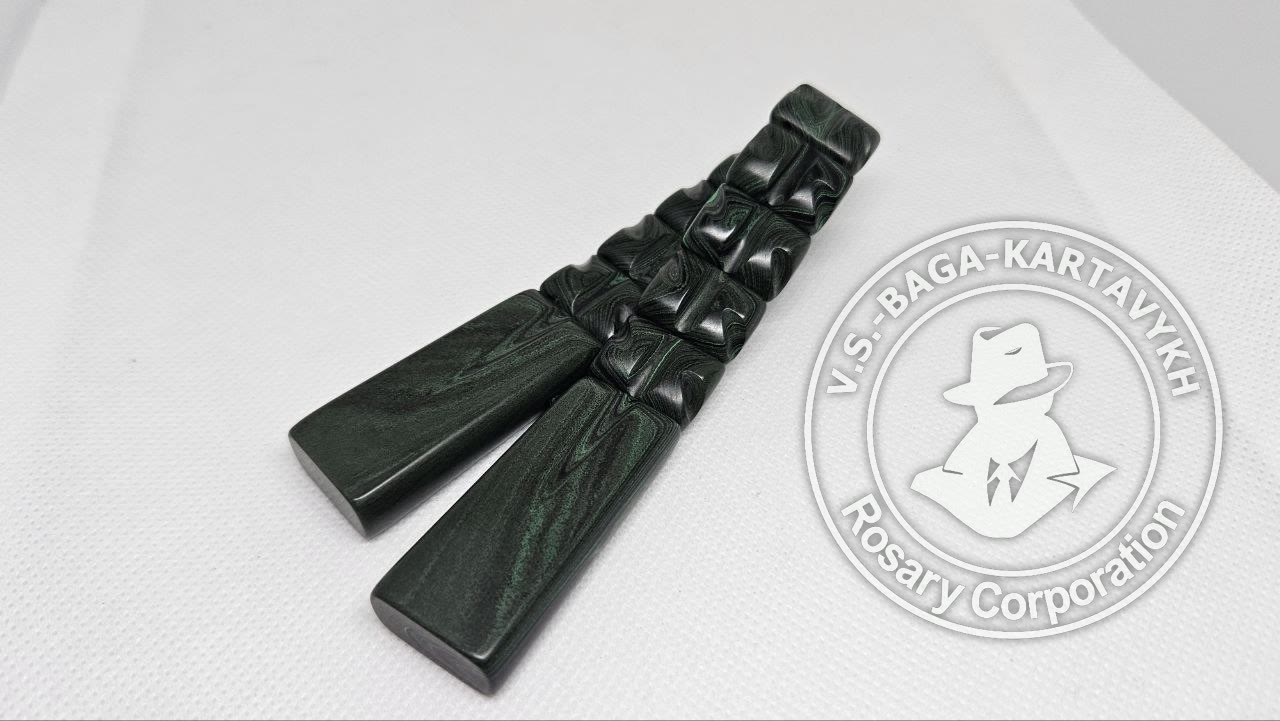Чётки Массажёрки ( Малахитовые), №72 — 2