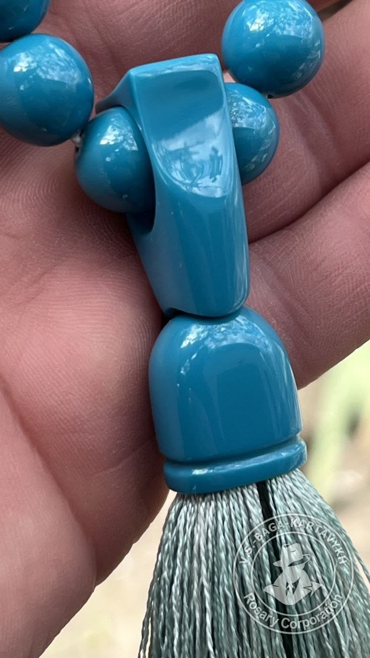 Peribory worry beads — Aramith bowling ball, no. 727 — 4