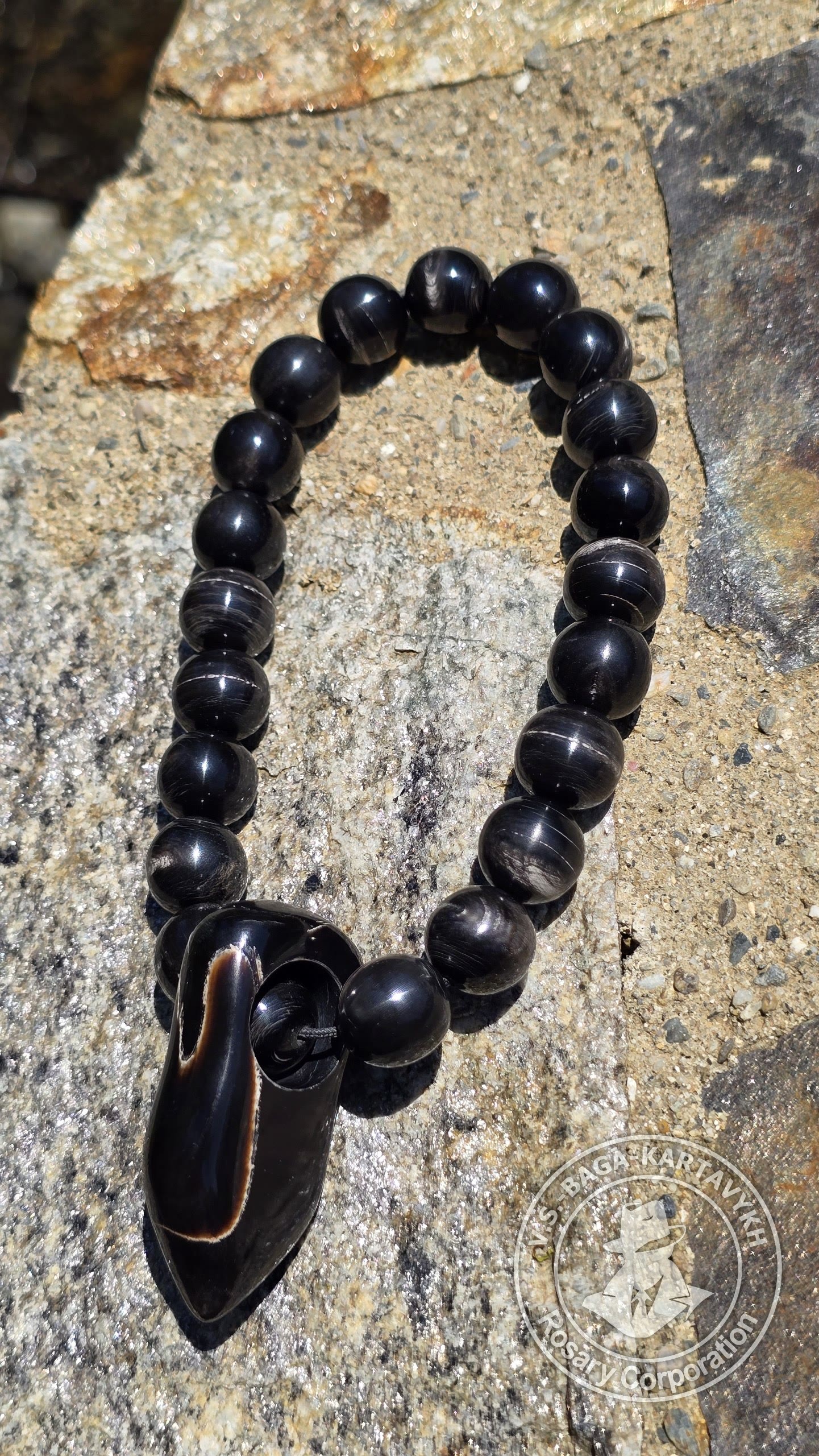 Peribory worry beads — buffalo horn, no. 767 — 7