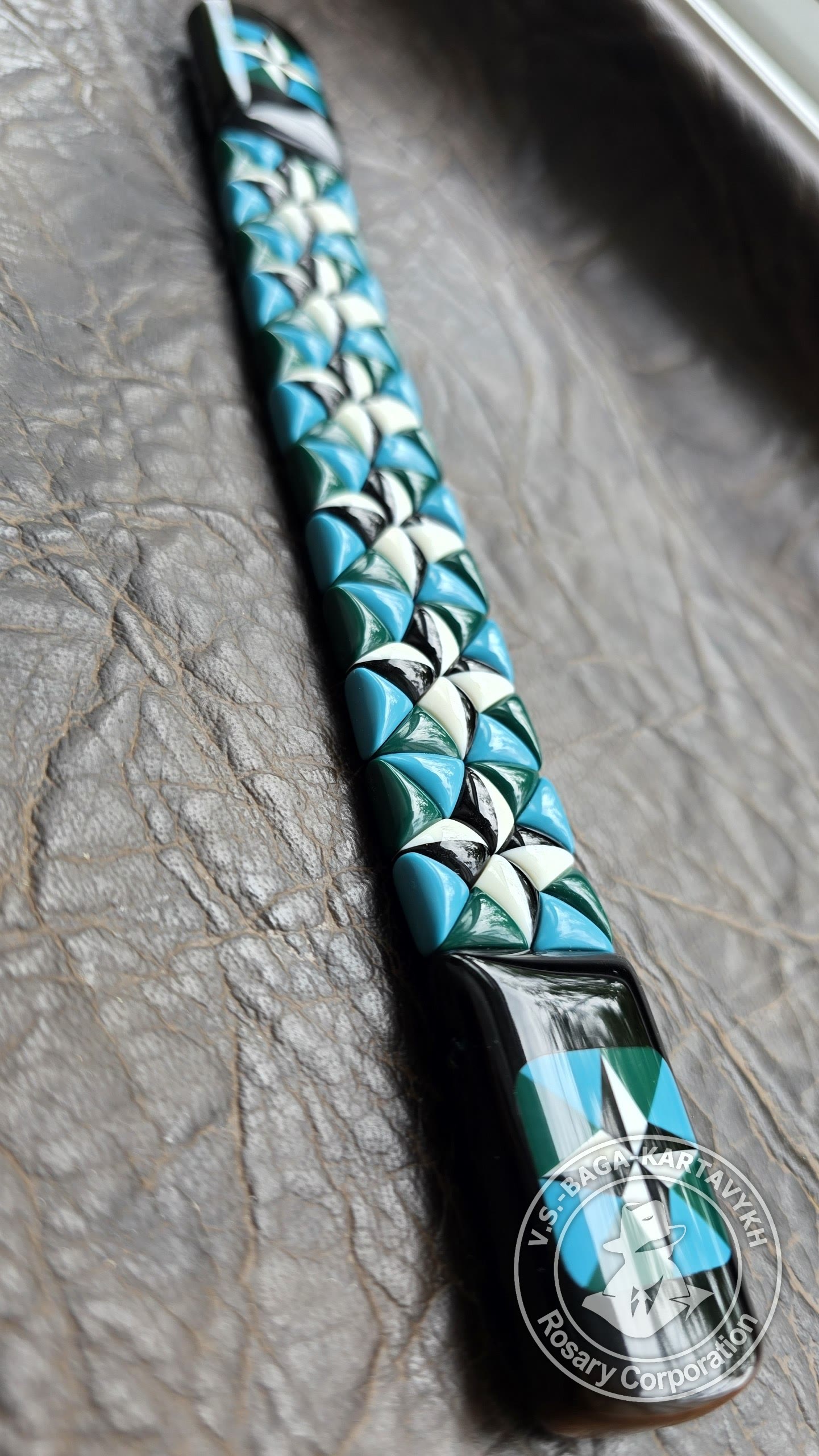 Johnny Hammerschmidt worry beads — Soviet ebonite, no. 780 — 5