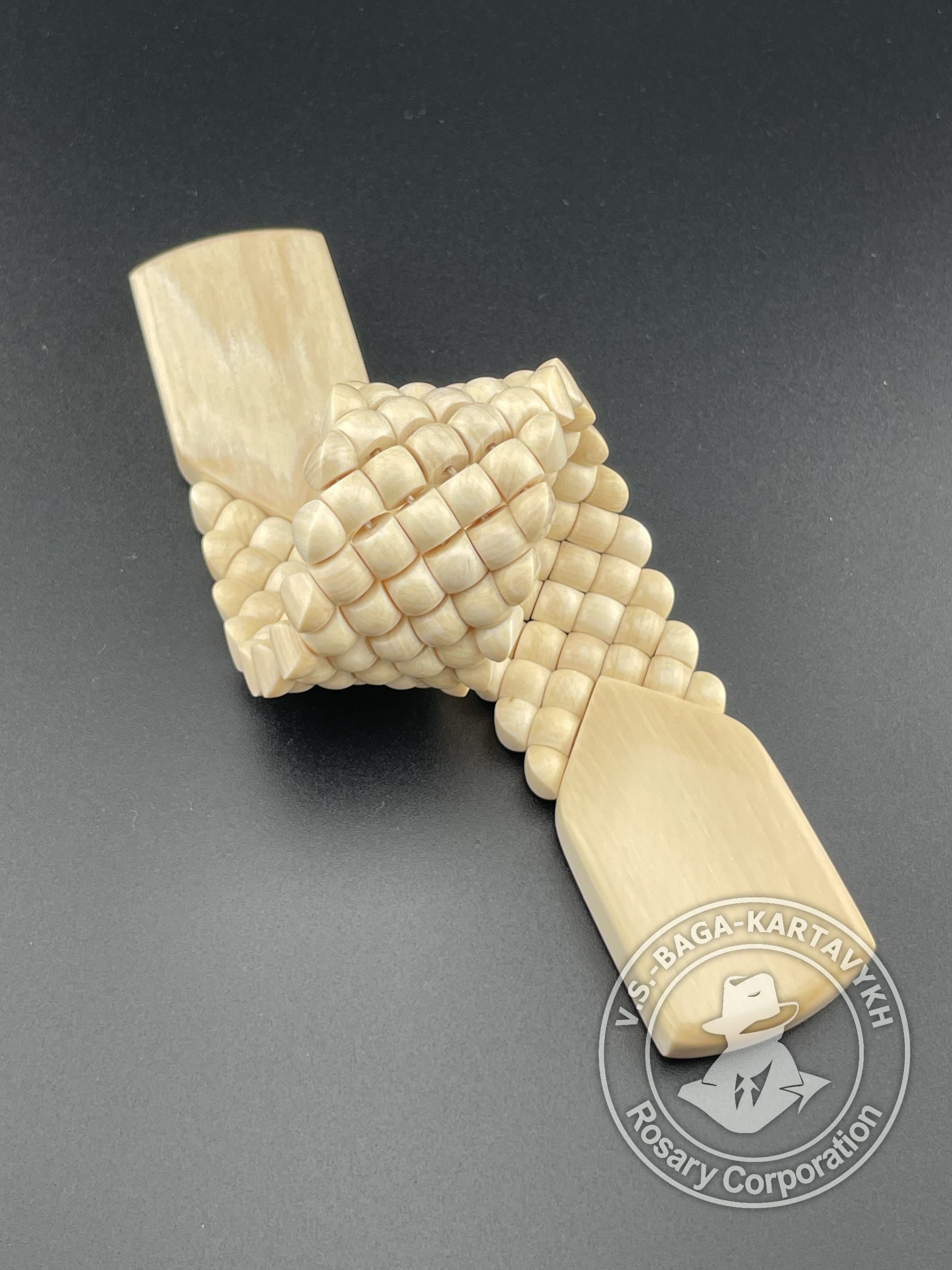 Чётки «Ковёр» — Бивень мамонта, №789 — 5