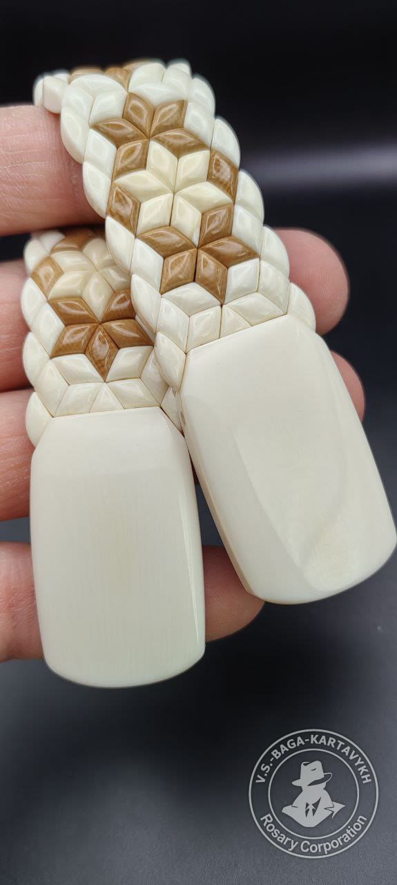 Strict classic worry beads — Soviet ebonite, no. 8 — 3