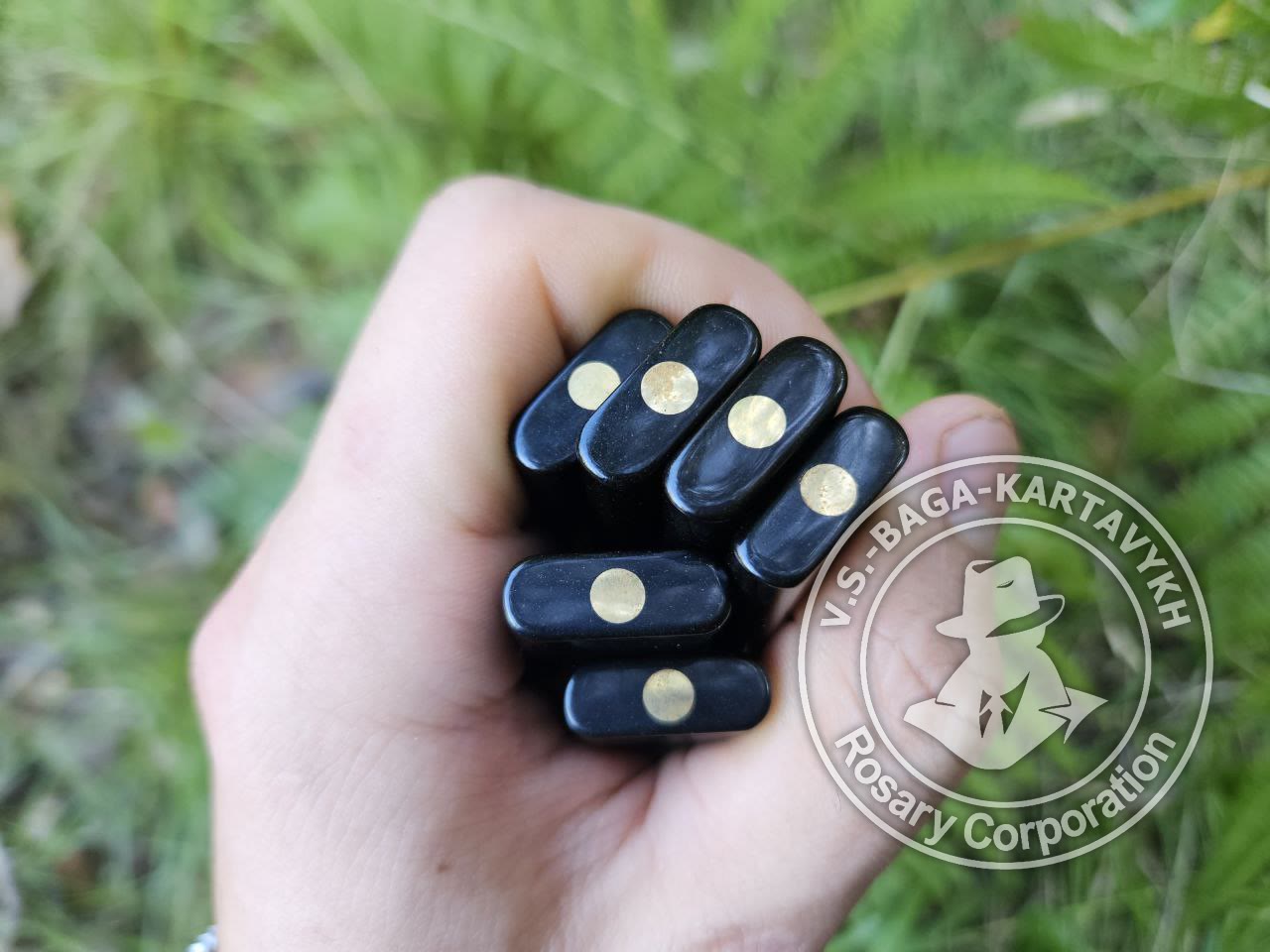 Strict classic worry beads — Soviet ebonite, no. 91 — 6